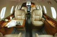 Denver Midsize Private Charter Jet Interior